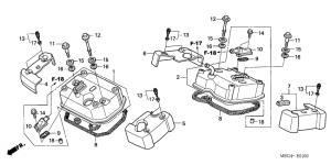 VT750CA Крышка головки цилиндров