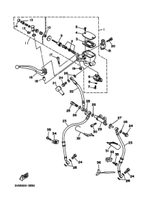 TDM850 Передний тормозной цилиндр