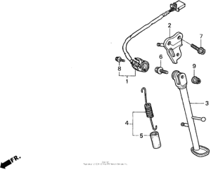 CBR900RR Подножка
