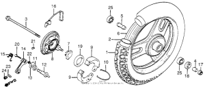 TG50 Переднее колесо