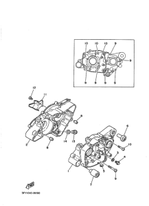 TDR50 Картер двигателя