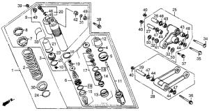 CR250R Shock absorber 89