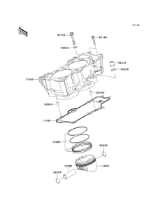 ER650 Цилиндр и поршни