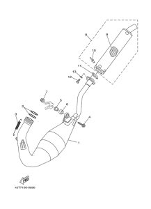 TZ125 Выхлопная система
