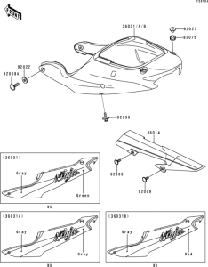 ZX600 Side covers / chain cover(zx600-g2)