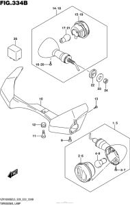 VZR1800BZ Turnsignal Lamp (Vzr1800Bzl5 E33)