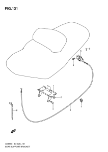 AN650 (ABS) Seat support bracket