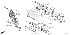 CRF250L (ABS) Задние амортизаторы