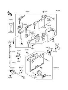ZX900 Замок зажигания