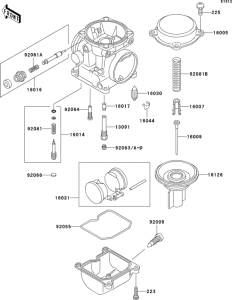 EX500 Карбюратор в разборе