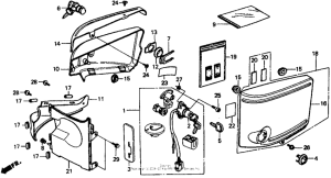 VT1100C Боковые обтекатели