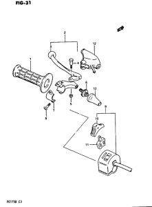 PE175 Lh handle grip