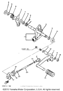 XV920RH Вал переключения