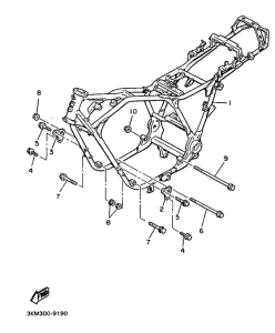 XJ600H (53KW) Рама