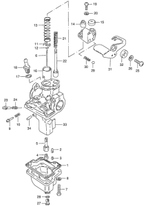 JR50 Carburetor assy
