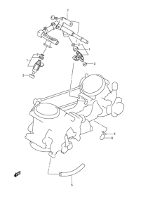 DL650 Throttle body fitting