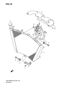 GSX-R600 Радиатор