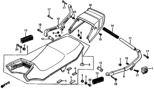 CX650 Seat + rear cowl