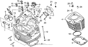 TL125 Цилиндр и головка цилиндра