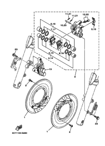 XV1900CU Передний суппорт