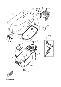 CW50RS Сиденье и держатель