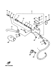 WR250Z Передний тормозной цилиндр