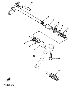 SR250SP Eje de cambio
