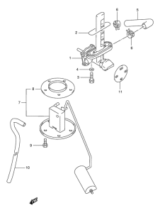 GSX750 Топливный кран