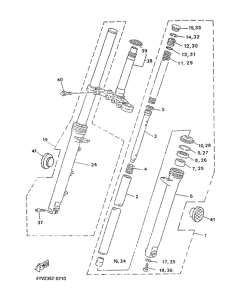 TZR50 Передняя вилка
