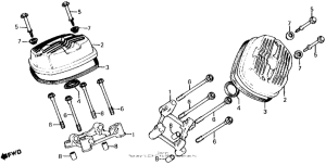 CX500 Крышка головки цилиндров