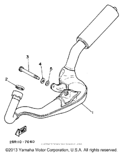 YSR50A Выхлопная система