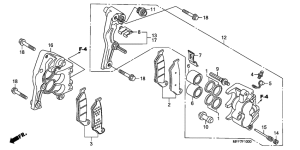 XL700V Передний суппорт