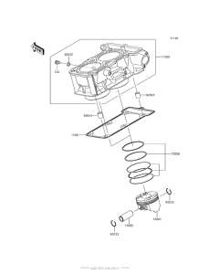 EX300 Цилиндр и поршни