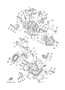 XVS650A Головка цилиндров