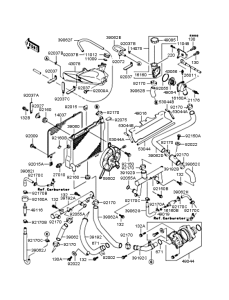 ZX1100 Радиатор
