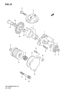 DR-Z400 Маслонасос