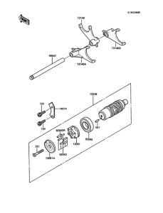 ZG1000 Валы и вилки переключения передач