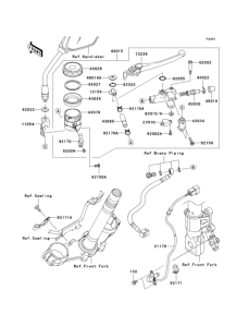 ZR750 Главный тормозной цилиндр