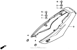 NT650 Облицовка сидения