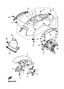 XVS1100 XVS11W Крыло