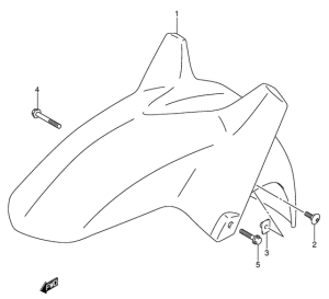 DL1000 Переднее крыло