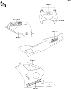 ZX400 Decals(black)(zx400-l8)
