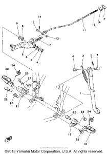 YZ465G Stand - footrest