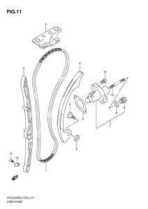 DR-Z400 Держатель направляющей