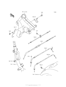 VN900 Тросы управления