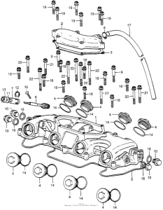 CB400 Крышка головки цилиндров
