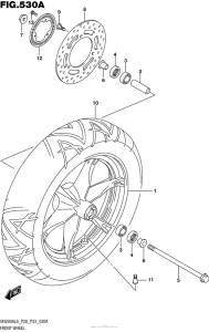 UH200 Front Wheel (Uh200Al6 P28)