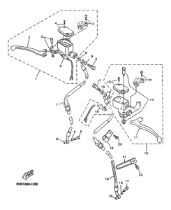 YP125D Главный тормозной цилиндр