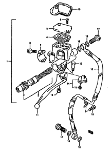 AH50 Передний тормозной цилиндр