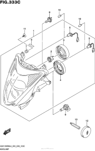 GSX1300R (ABS) Headlamp (Gsx1300Ral6 E33)